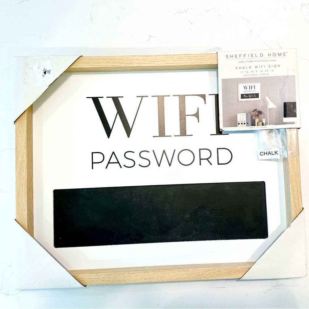 SHEFFIELD HOME CHALK WI-FI SIGN.